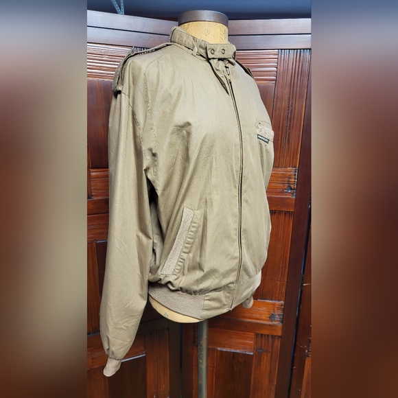 Men's Vintage Members Only Jacket Medium Brown Size 40 Made in Hong Kong - Picture 5 of 12